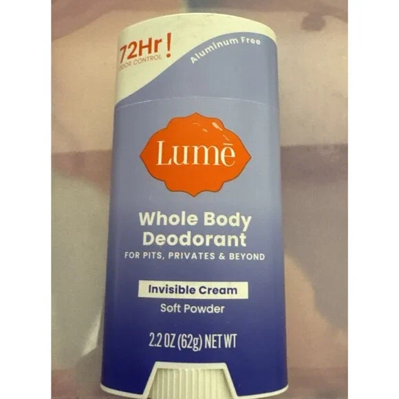 Lume Deodorant Invisible Cream SOFT POWDER 2.2 Oz Stick Whole Body 72 Hour NEW! - Picture 7 of 7